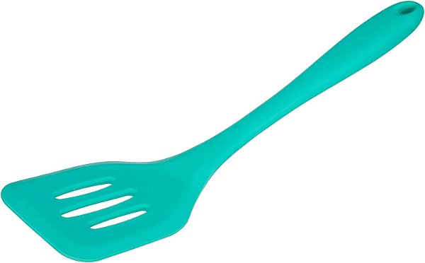 Espátula Perfurada Silicone 29cm Verde WECK [Nova]