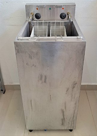 Fritadeira Elétrica Gabinete 18L Óleo Zona Fria Tomada Steck - Frigopro [Usada]