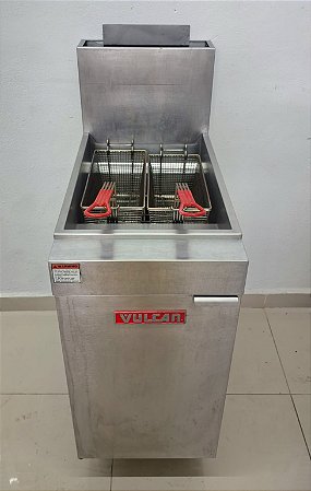 Fritadeira Inox Gás GLP LG300 20 Litros Vulcan [Usado]