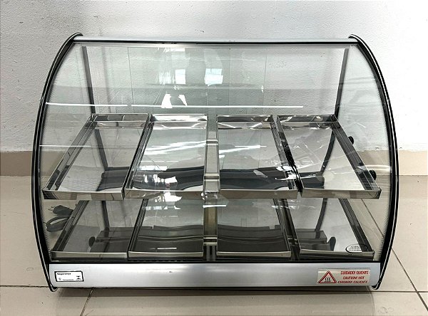 Estufa 8 Bandejas Vidro Curvo Dupla Acl-588DPC Preto Básica 220V - Titã [Seminova]