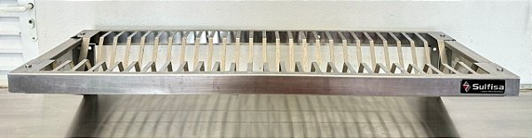 Escorredor de Pratos Inox 430 para 26 pratos 100x35x15 - Sulfisa [Seminovo]