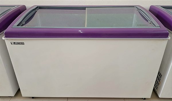 Freezer / Congelador Horizontal Expositor Cap. 460L 220V - Cor Púrpura Açaí Ártico [Seminovo]