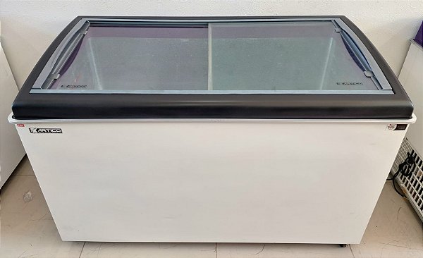 Freezer / Congelador Horizontal Expositor Cap. 460L 220V - Cor Preto [Seminovo] * Modelo 08/2021