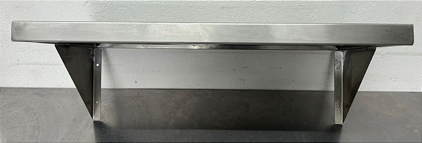 Prateleira Suspensa com 2 mãos francesas 60x30cm de Inox [Usada]