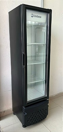 Geladeira Slim Expositora de Bebidas 230L Preto Vr08 127V Imbera [Usada]