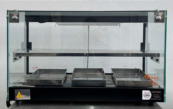 Estufa Beta para salgados de 8 bandejas Dupla Preta BD8 - 220V - Ômega [Usada]