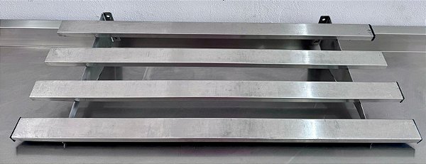 Prateleira Gradeada 100% Inox 90cm X 40cm [Usada]