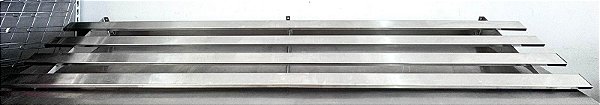 Prateleira Gradeada 100% Inox 2.5m x 40cm [Usada]