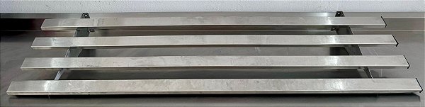 Prateleira Gradeada 100% Inox 1.5m x 40cm [Usada]