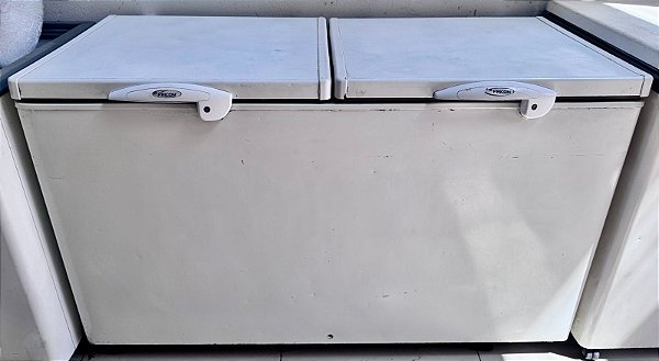 Freezer Horizontal Dupla Ação Porta Cega 503 Litros Fricon HCED503-1C000 Branco [Usado]