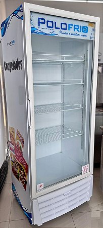 Freezer Vertical Expositor / Visa Cooler Dupla Ação Congelados 450 Litros Branco PoloFrio [Usado]