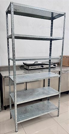 Estante Galvanizada 06 Planos 1.98x93x37cm [Usada]