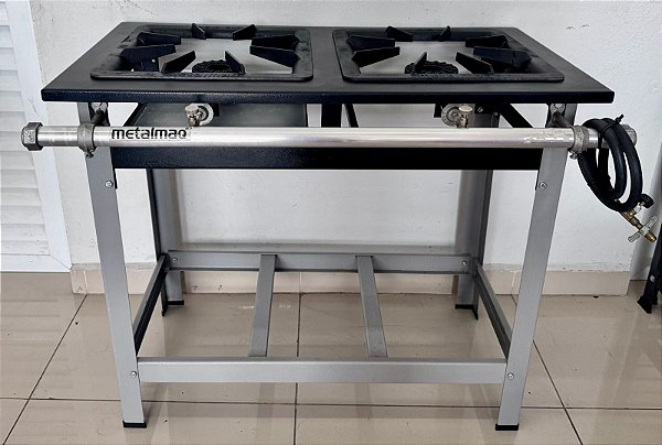 Fogão 2 bocas Alta Pressão 40x40 Perfil 6,5 - M6 Stori Premium- Metalmaq [Usado]