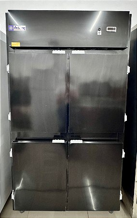 Geladeira 4 Portas / Minicâmara Comercial RF-064 Plus Pr - All Black Ar Forçado 1100L +2°C à +8°C 220V-  Frilux [Seminova]