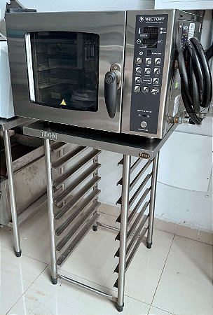 Forno Combinado Inox Digital 3 Gns Elétrico Wictory 220V Mono [Usado]