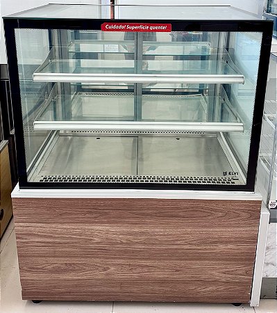 Vitrine Alta 2 Planos 220V Aquecida Elvi- 950x695x1270mm [Usada]