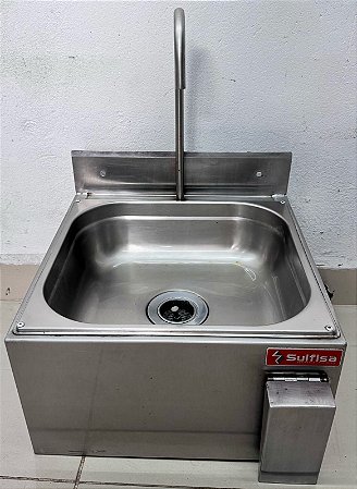Pia de Assepsia 400x300x600mm em Aço Inox - Sulfisa [Usada]