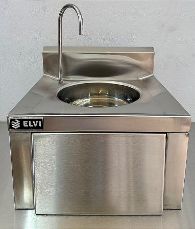 Pia de Assepsia com Acionamento Joelho 40x40x35 - Elvi [Seminova]