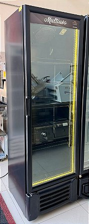 Geladeira Expositora Slim Visa Cooler Multiuso 400 Litros Todo Preto * All Black 220V Refrimate [Usado]