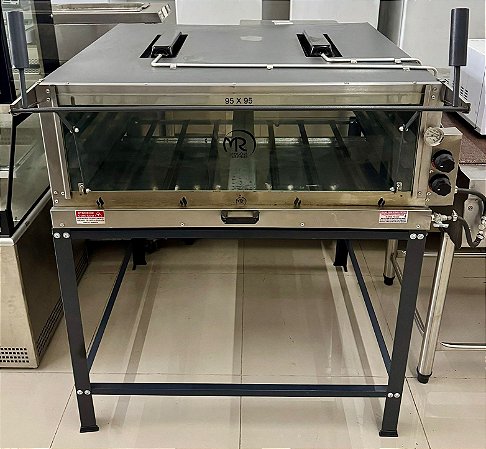 Forno de Pizza Industrial à Gás com Infravermelho 95x95cm MR Fogões [Usado]