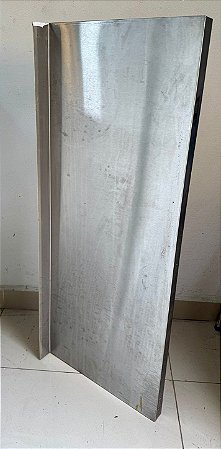 Prateleira de Aço Inox C/ Mãos Francesas 1m x 40cm [Usada]
