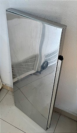 Prateleira de Aço Inox com Mãos Francesas 1m x 40cm - Absoluto Metais [Usada]