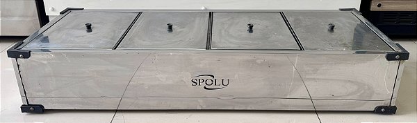 Rechaud/ Banho Maria Elétrico Inox 4 Cubas Spolu 220V SPL-504 [Usado]