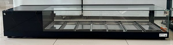 Beta Vitrine Refrigerada para doces Preta 1,50m - 220V - Ômega [Usada]