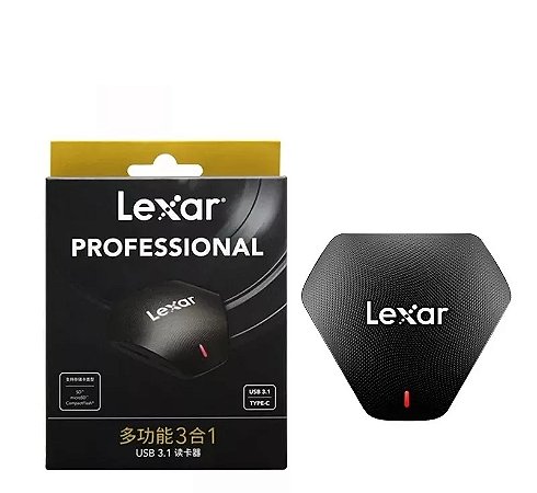Leitor Lexar Professional 3 Em 1 Tipo C 3.1 Cf Sd Microsd