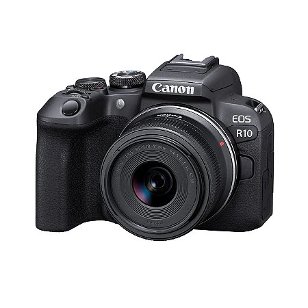 Câmera Canon EOS R10 com Lente RF-S 18-45mm