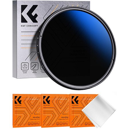 Filtro K&F Concept ND2-ND400 Variável Nano Ultrafino - 72mm