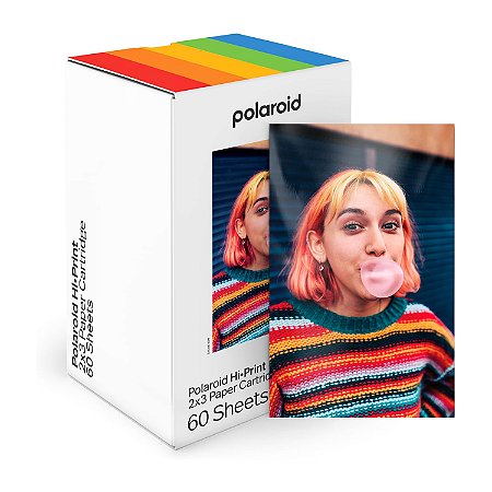 Cartucho Papel Fotográfico Polaroid Hi-Print 2x3 - 60 fotos
