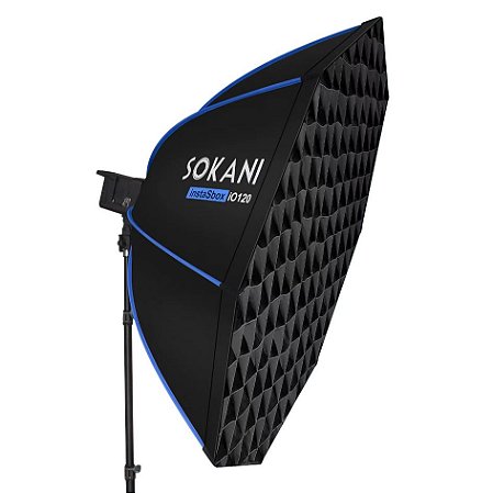 Softbox Octogonal Sokani 120cm Bowens de Montagem Rápida
