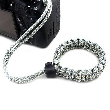 Alça De Pulso Para Câmeras Hand Wrist Strap - Cinza