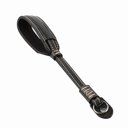Alça de Mão Pulso Para Câmera Couro Handstrap - Preta