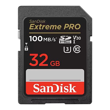 Cartão Memória Sdhc Sandisk 32gb Extreme Pro 100mb