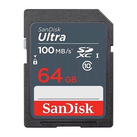 Cartão Memória Sdxc Sandisk 64gb Ultra 100mb