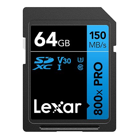 Cartão Memória Sdxc Lexar 64gb 800x 150mbs