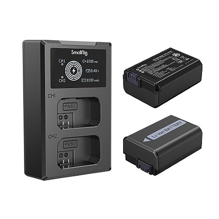 Kit Bateria e Carregador Smallrig Para Sony NP-FW50 - 3818