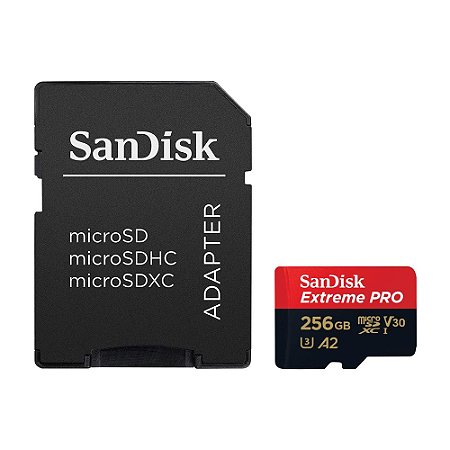 Cartão Memória MicroSdxc Sandisk 256gb 200MB/s (v30)