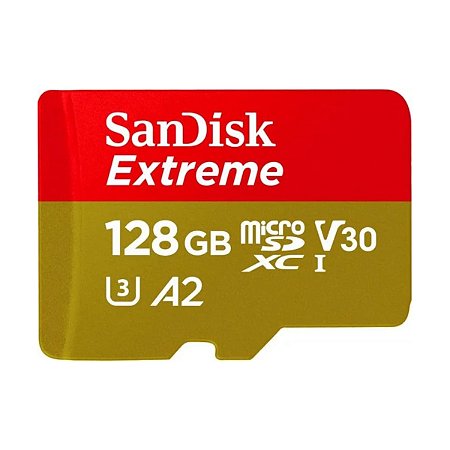 Cartão Memória MicroSDXC SanDisk Extreme 128gb 190mb/s (v30)