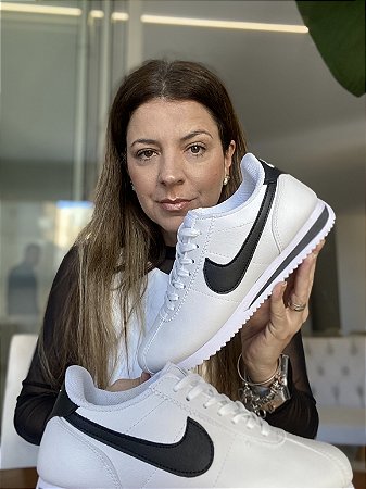 Tenis Cortez Branco/Preto