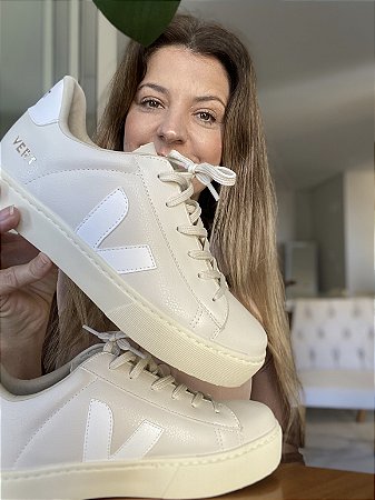 Tenis  Vert Bege/Branco