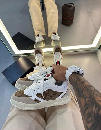 Tenis Unissex Gucci Bege