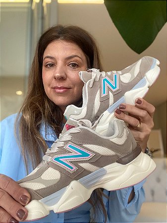 Tenis New Balance Rosa/Bege