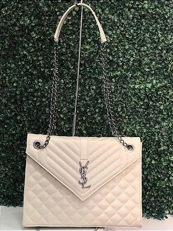 Bolsa Ombro Off White YSL