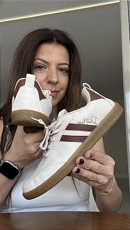 Tenis Dani Lavie Bege/Marrom