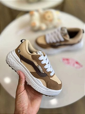 Vans Infantil Bege Marrom