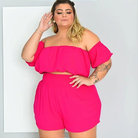 Conjunto plus size feminino - LOJA ROUPAS & MODA