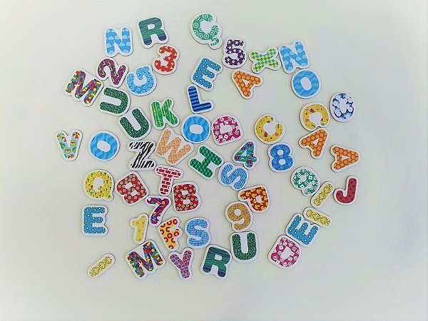 Coleção Imantados Letras e Números 3cm
